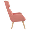 Sillón de relax de terciopelo rosa 4