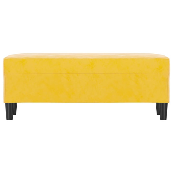 Banco 100x35x41 cm veludo amarelo M 3