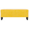 Banco de terciopelo amarillo 100x35x41 cm 3