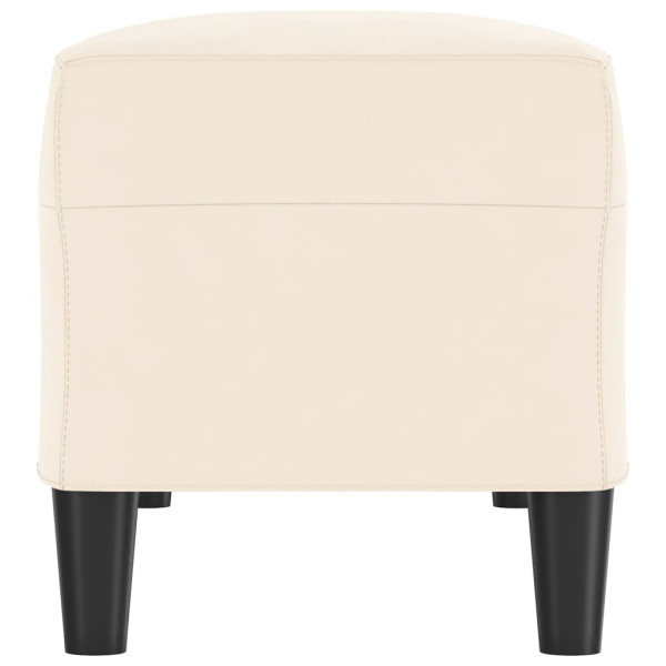 Banco de terciopelo color crema 100x35x41 cm M 4