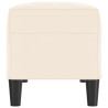 Banco de terciopelo color crema 100x35x41 cm 4