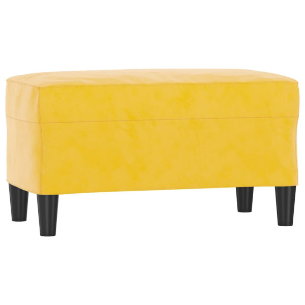 Banco 70x35x41 cm veludo amarelo M 2