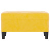 Banco 70x35x41 cm veludo amarelo 3