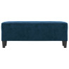 Banco de terciopelo azul 100x35x41 cm 3