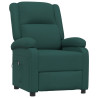Sillón reclinable eléctrico tela verde oscuro 3