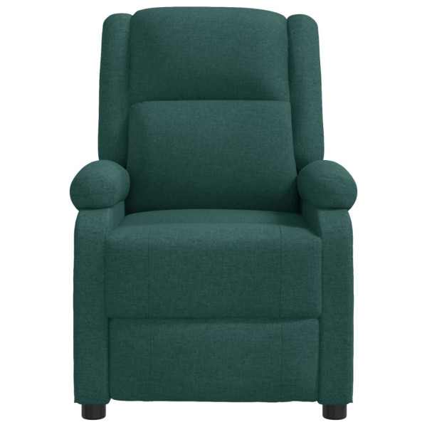 Sillón reclinable de tela verde oscuro M 3
