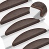 Tapetes de escada 15 pcs 56x17x3 cm castanho café 1
