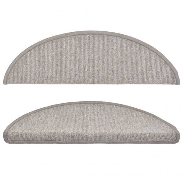 Tapetes de escada 15 pcs 56x17x3 cm cinzento-acastanhado M 4