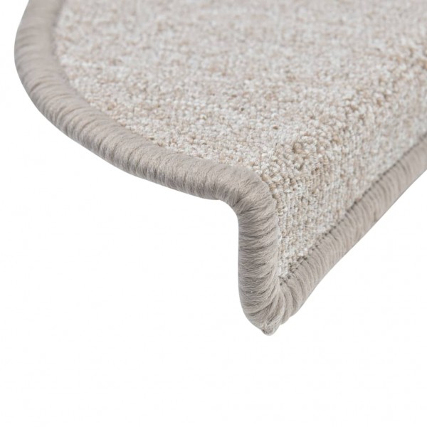 Tapetes de escada 15 pcs 56x17x3 cm cinzento-acastanhado M 5