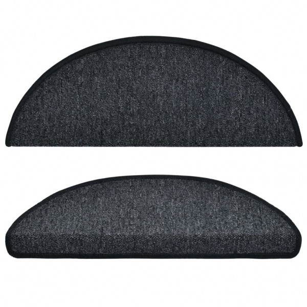 Tapetes de escada 15 pcs 65x24x4 cm antracite M 4