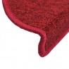 Tapetes de escada 15 pcs 65x24x4 cm vermelho bordô 5