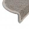 Alfombrillas de escalera 15 unidades gris topo 65x24x4 cm 5