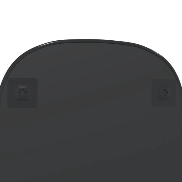 Espejo de pared negro 70x45 cm M 5