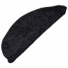 Alfombras de peldaños de escalera 15 uds negro 65x21x4 cm 2