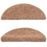 Alfombras de peldaños de escalera 15 uds beige 65x21x4 cm 4
