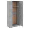 Armario madera contrachapada gris Sonoma 80x52x180 cm 2