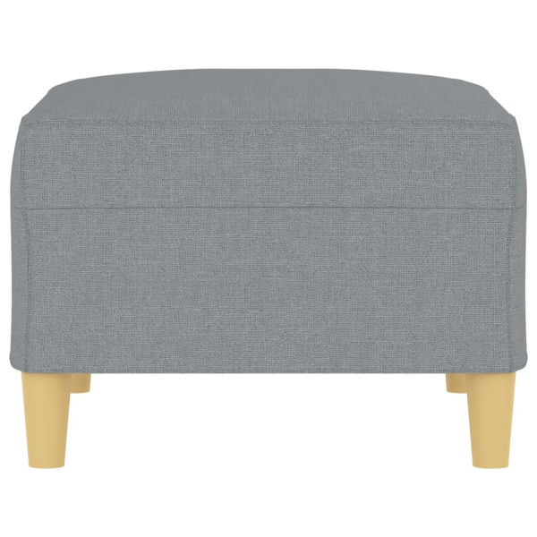 Apoio de pés 70x55x41 cm tecido cinzento-claro M 4