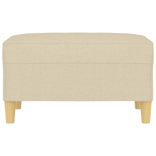 Apoio de pés 70x55x41 cm tecido cor creme M 3