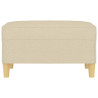 Apoio de pés 70x55x41 cm tecido cor creme 3
