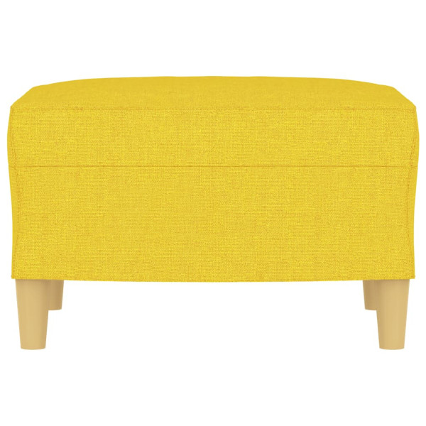 Reposapiés de tela amarillo claro 60x50x41 cm M 3