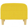Reposapiés de tela amarillo claro 60x50x41 cm 4