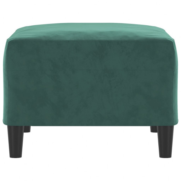 Reposapiés de terciopelo verde oscuro 70x55x41 cm M 4