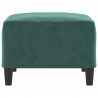 Apoio de pés 70x55x41 cm veludo verde-escuro 4