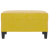 Reposapiés de terciopelo amarillo 70x55x41 cm 3
