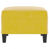 Apoio de pés 70x55x41 cm veludo amarelo 4