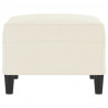 Reposapiés de terciopelo crema 70x55x41 cm 4