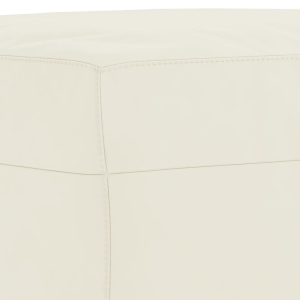 Apoio de pés 70x55x41 cm veludo cor creme M 5