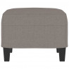 Reposapiés de tela gris taupe 60x50x41 cm 4