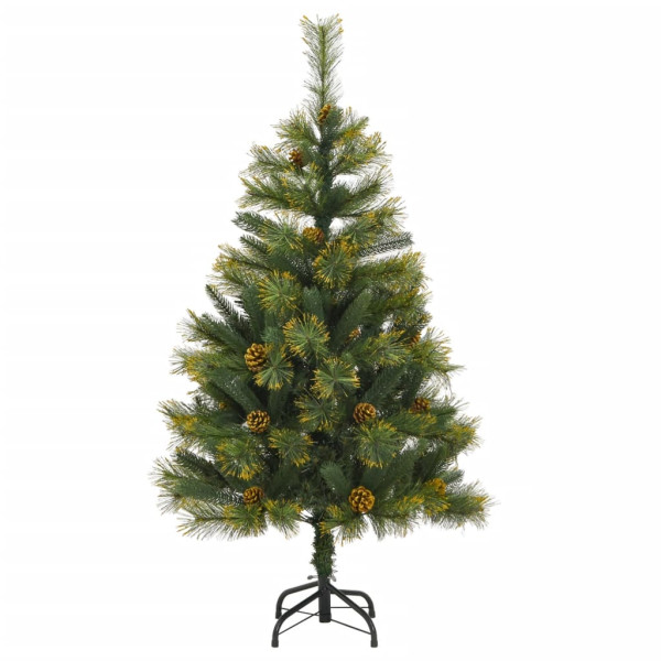 Árvore de Natal artificial articulada com pinhas 150 cm M 2