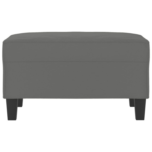 Reposapiés tela de microfibra gris oscuro 70x55x41 cm M 3