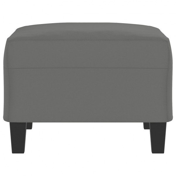 Apoio de pés 70x55x41 cm tecido de microfibra cinzento-escuro M 4