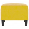Apoio de pés 60x50x41 cm veludo amarelo 4