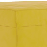 Reposapiés de terciopelo amarillo 60x50x41 cm 5