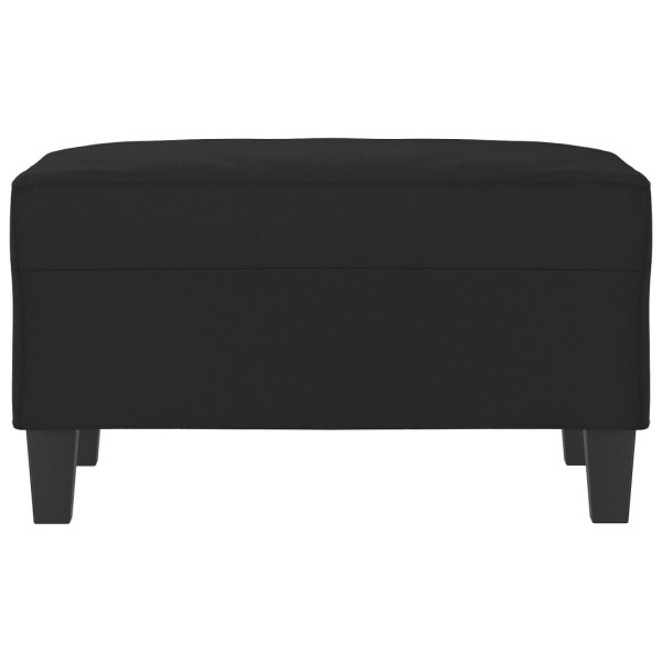 Apoio de pés 70x55x41 cm tecido de microfibra preto M 3