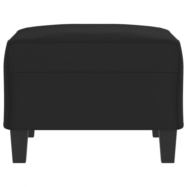 Apoio de pés 70x55x41 cm tecido de microfibra preto M 4