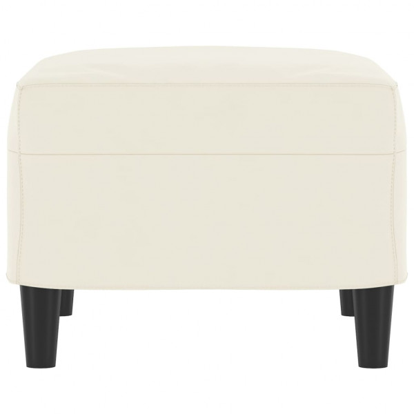 Apoio de pés 60x50x41 cm veludo cor creme M 4