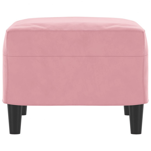Apoio de pés 60x50x41 cm veludo rosa M 4
