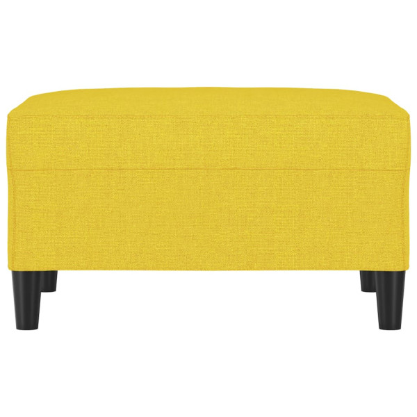 Apoio de pés 70x55x41 cm tecido amarelo-claro M 3