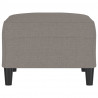 Reposapiés de tela gris taupe 70x55x41 cm 4
