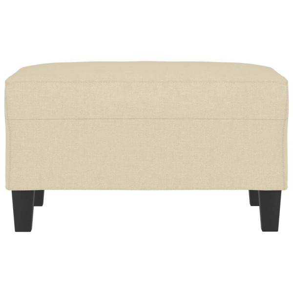 Apoio de pés 70x55x41 cm tecido cor creme M 3