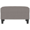 Reposapiés de tela gris taupe 70x55x41 cm 3