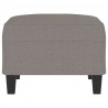Reposapiés de tela gris taupe 70x55x41 cm 4