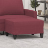 Reposapiés de tela rojo tinto 70x55x41 cm 1