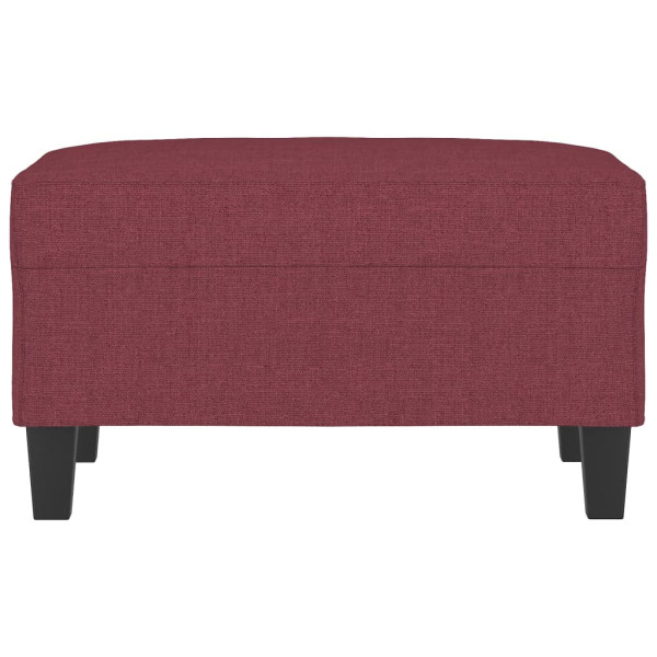 Reposapiés de tela rojo tinto 70x55x41 cm M 3