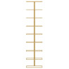 Garrafeira de parede para 9 garrafas ferro dourado 4