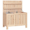 Caja de almacenaje jardín madera maciza de pino 76x42.5x54 cm 4